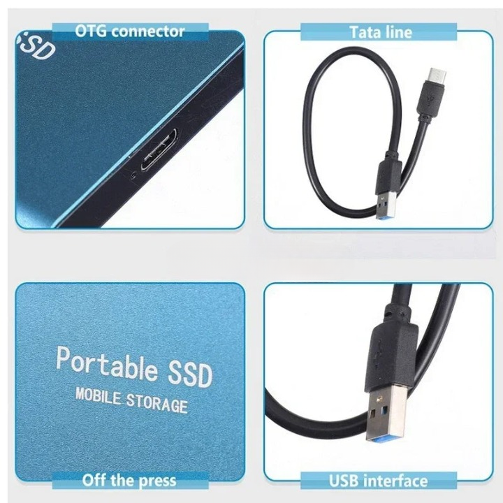 Kannettava SSD-asema, nopea ja kompakti muotoilu 8