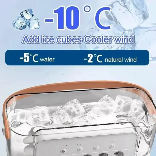 Kannettava USB Tuuletin Ilmankostuttimella ja LED-valolla 1