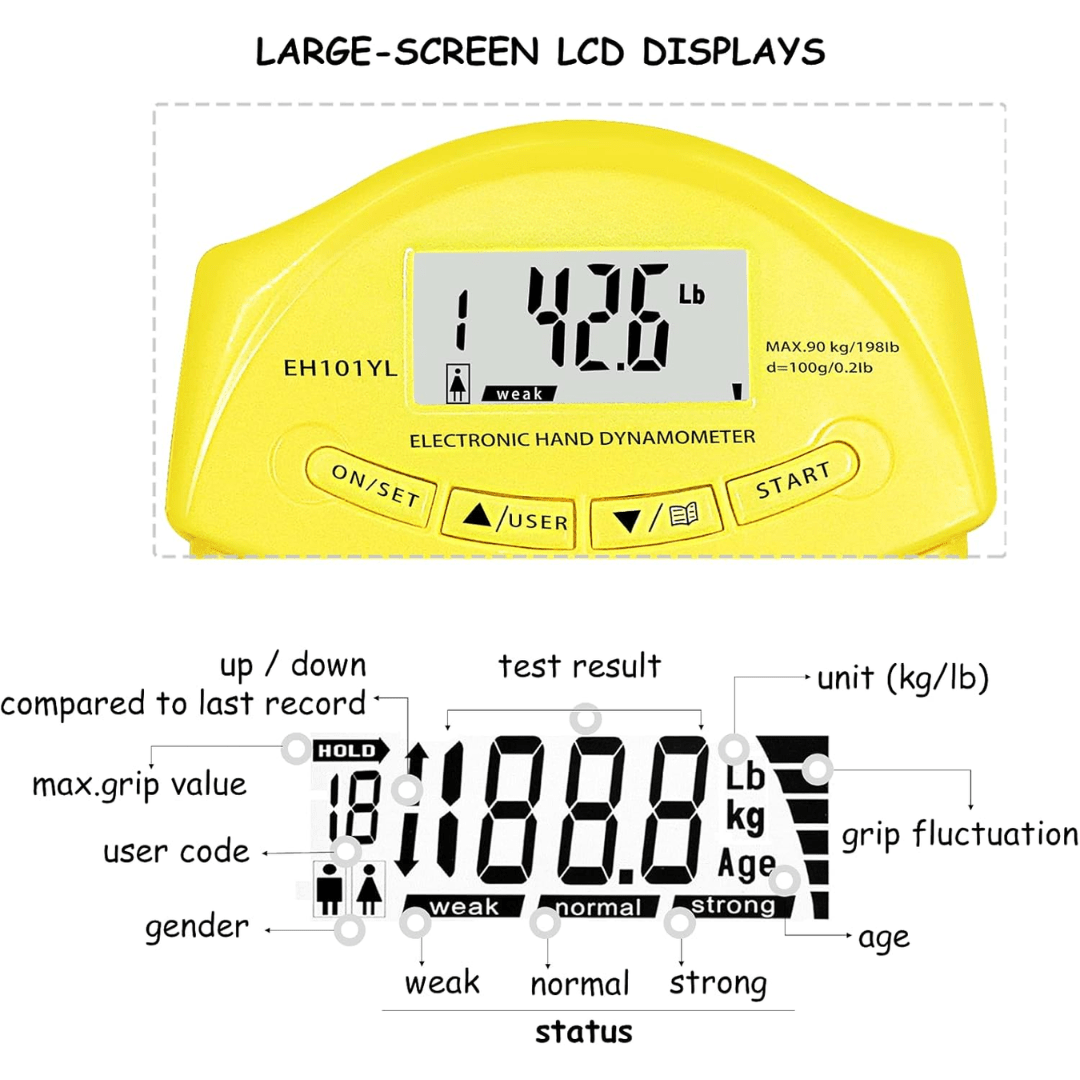 Käsidynamometri HANDPOWER PRO 5