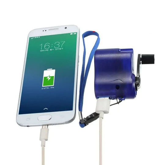 Käsikammen USB Laturi Manuaalinen Kevyt Ulkokäyttöön 7