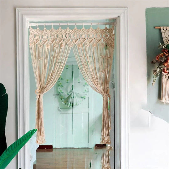 Käsinkudottu Riippuva Kulho Moderni Makramee Decor 3