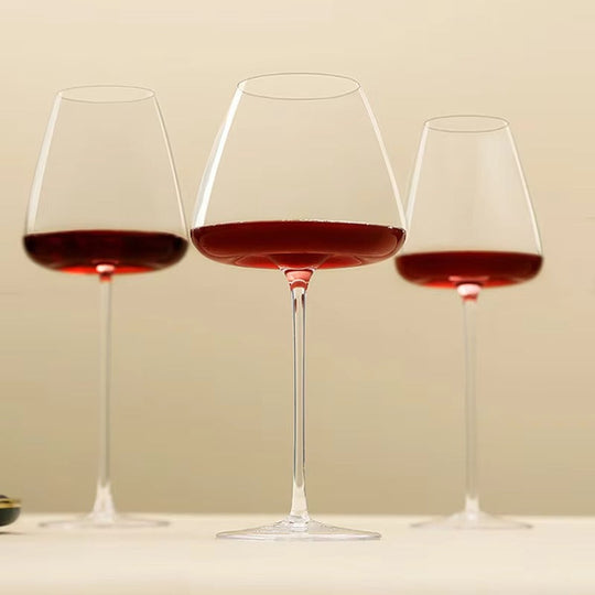 Käsintehdyt Kristalliviinilasit Tyylikkäillä Muodoilla 8