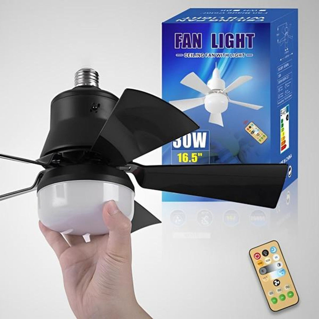 Kattotuuletin LED-valolla ja kaukosäätimellä 0