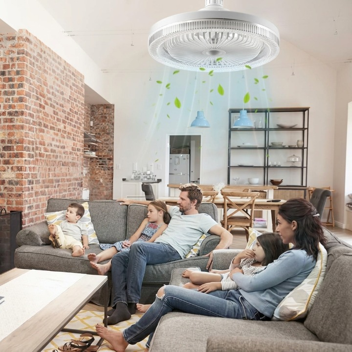Kattotuuletin LED-valolla ja kaukosäätimellä 2
