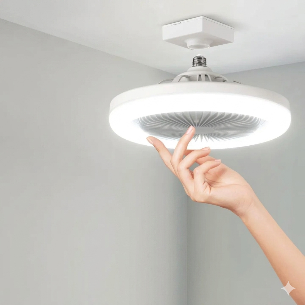 Kattotuuletin LED-valolla ja kaukosäätimellä 3