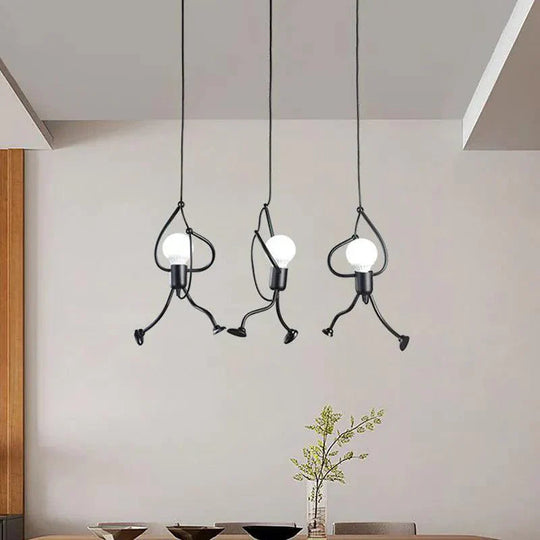 Kattovalaisin Stick Man Moderni LED-muotoilu 1