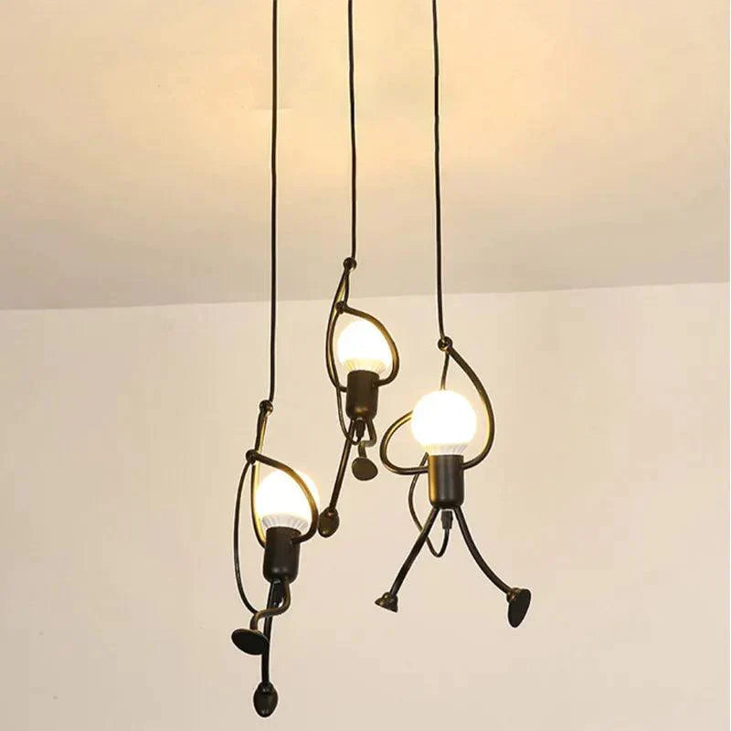 Kattovalaisin Stick Man Moderni LED-muotoilu 3