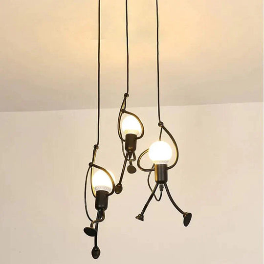 Kattovalaisin Stick Man Moderni LED-muotoilu 3