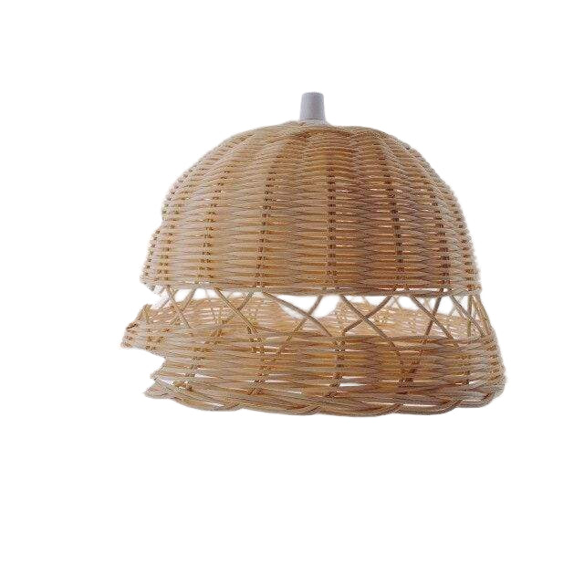 Kattovalaisinvarjostin Käsin Kudottu Rottinkinen Boheemi Design 0