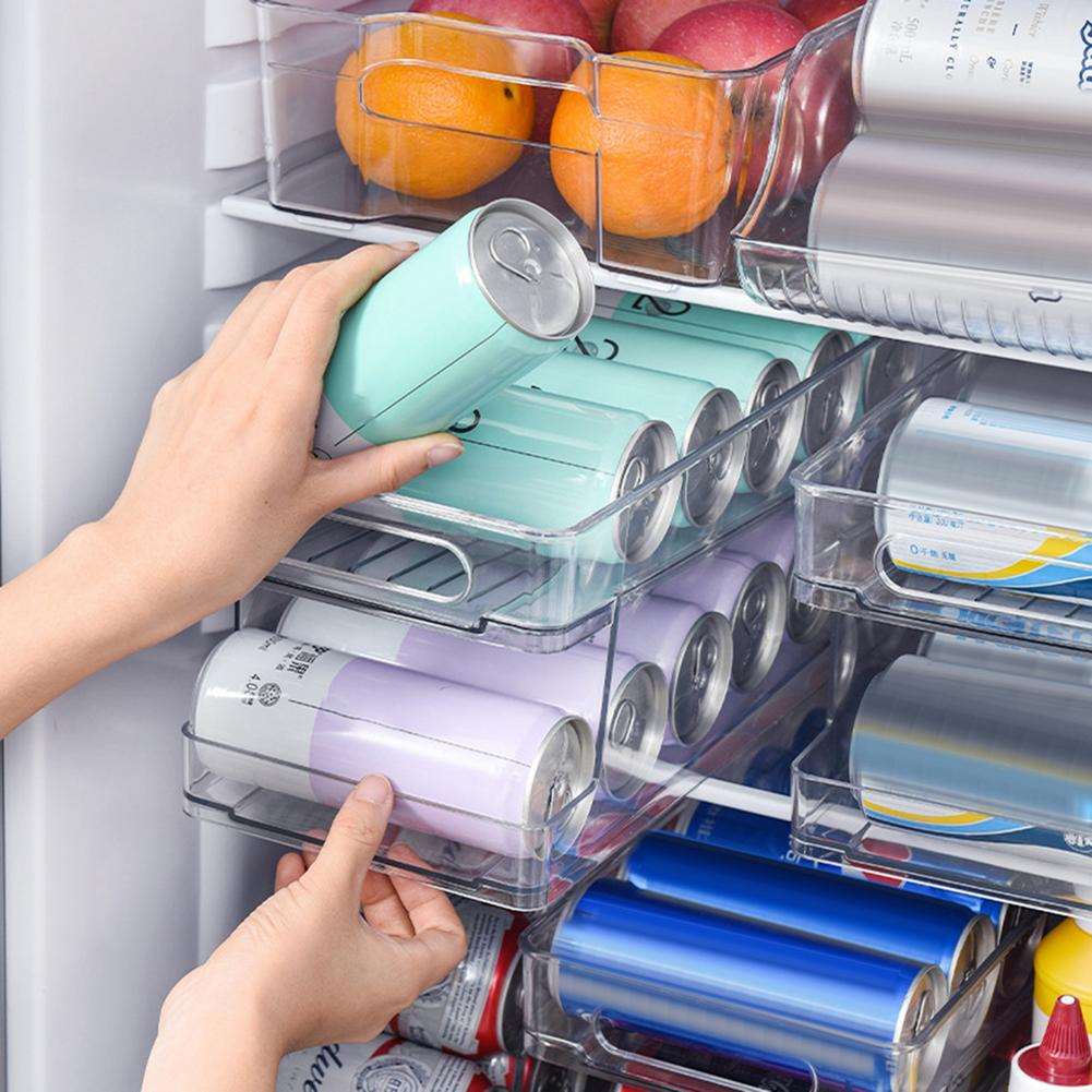Käytännöllinen Juomatölkkien Organisointipidike 2-kerroksinen 2