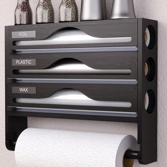 Keittiön 3-osainen Bambufolio-annostelija 5