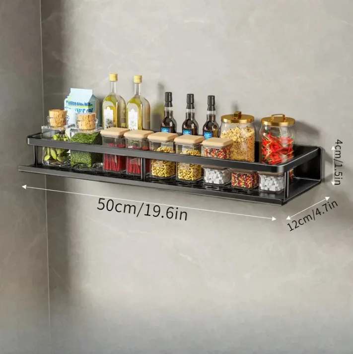 Keittiön Hylly Moderni Musta Design 10