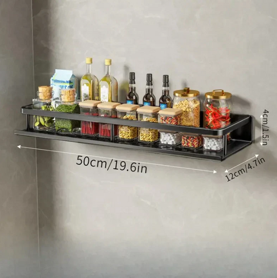 Keittiön Hylly Moderni Musta Design 10