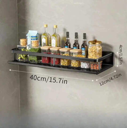 Keittiön Hylly Moderni Musta Design 11