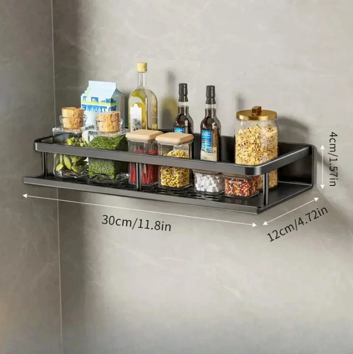 Keittiön Hylly Moderni Musta Design 9