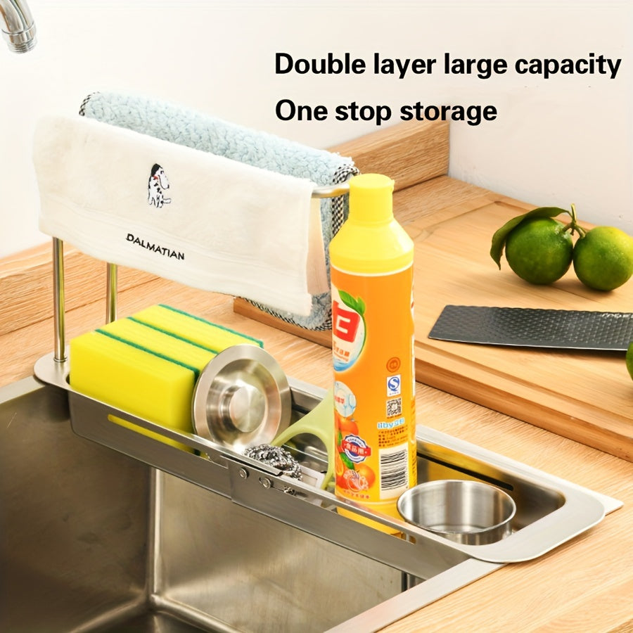 Keittiön Pesuallasjärjestäjä Säädettävä Teräksinen 9