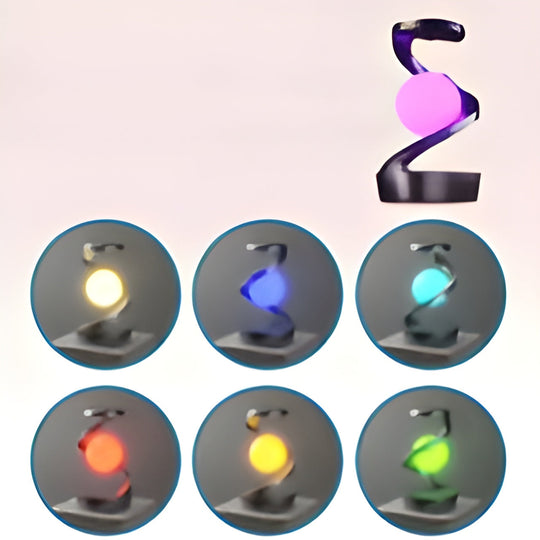 Kelluva Lamppu Pyörivällä LED-valolla 4