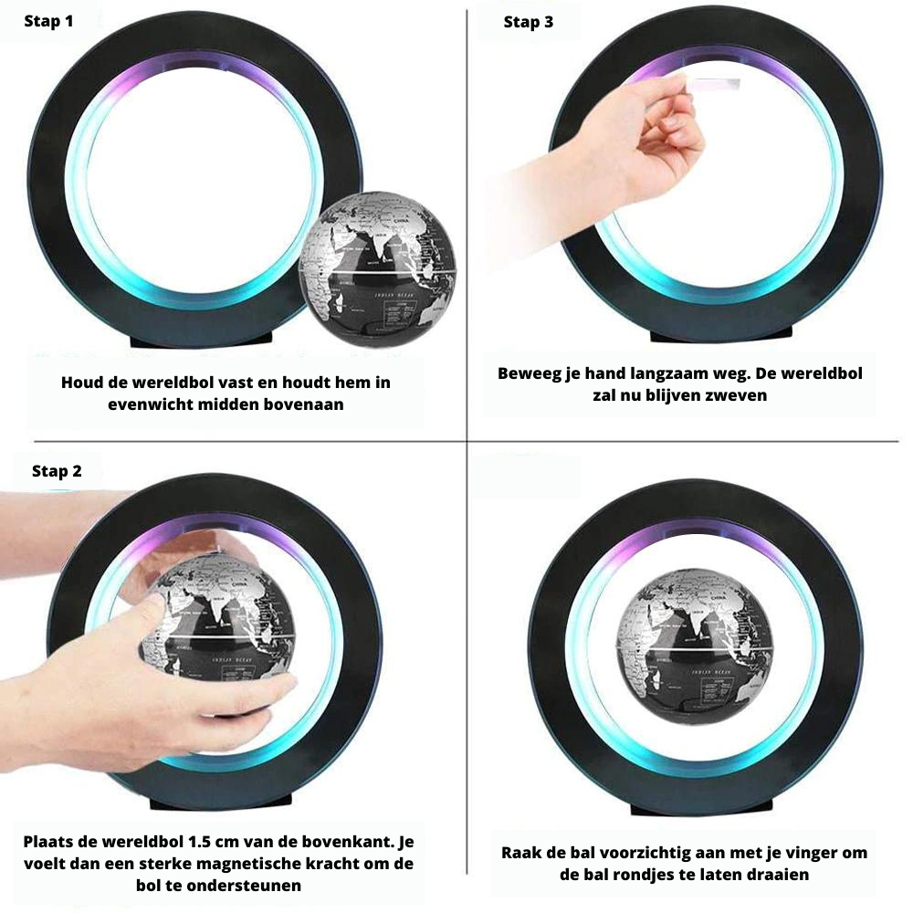 Kelluva Maapallolamppu Tunnelmalliseen Sisustukseen 5