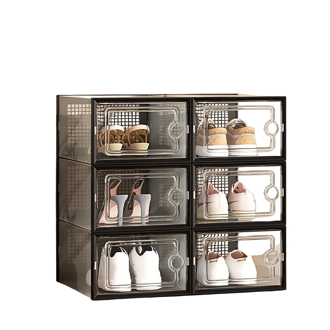 Kenkälaatikot Pinottavat Läpinäkyvät 0