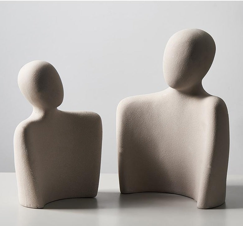 Keraaminen Abstrakti Rakkauspatsas Tyylikkääseen Kodin Sisustukseen 7