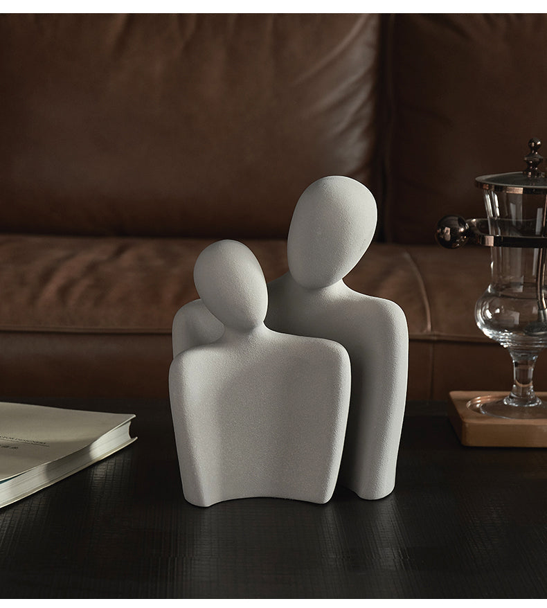 Keraaminen Abstrakti Rakkauspatsas Tyylikkääseen Kodin Sisustukseen 8