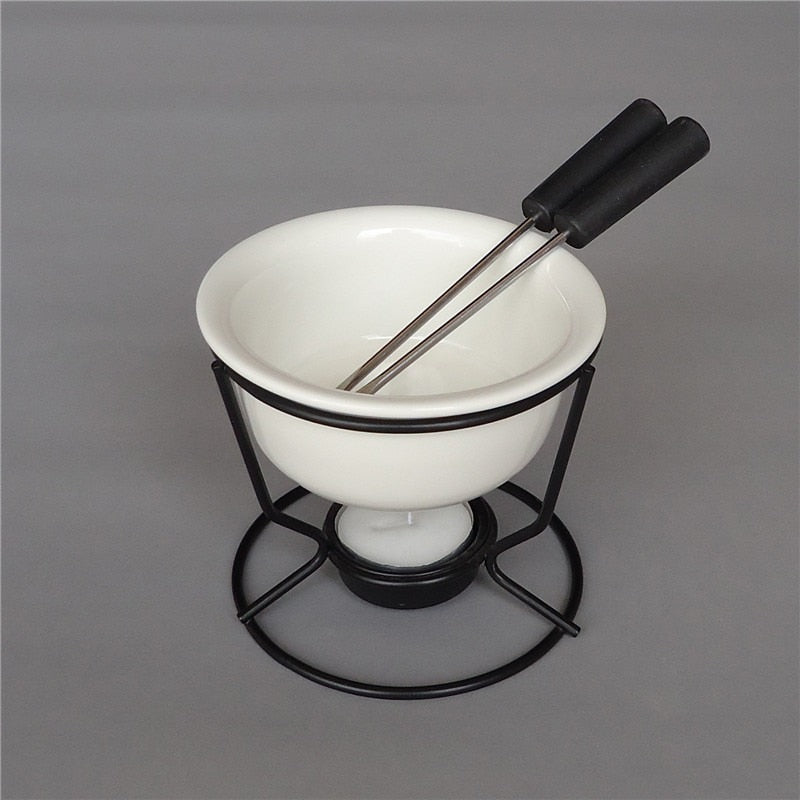 Keraaminen Fondue-pannu Suklaan ja Juuston Lämmitin 2