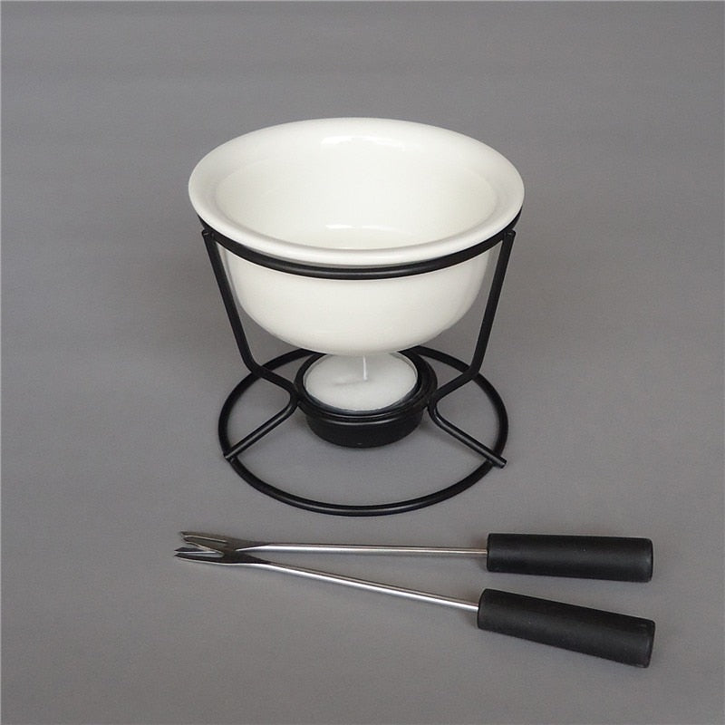 Keraaminen Fondue-pannu Suklaan ja Juuston Lämmitin 3