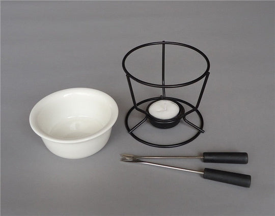Keraaminen Fondue-pannu Suklaan ja Juuston Lämmitin 4