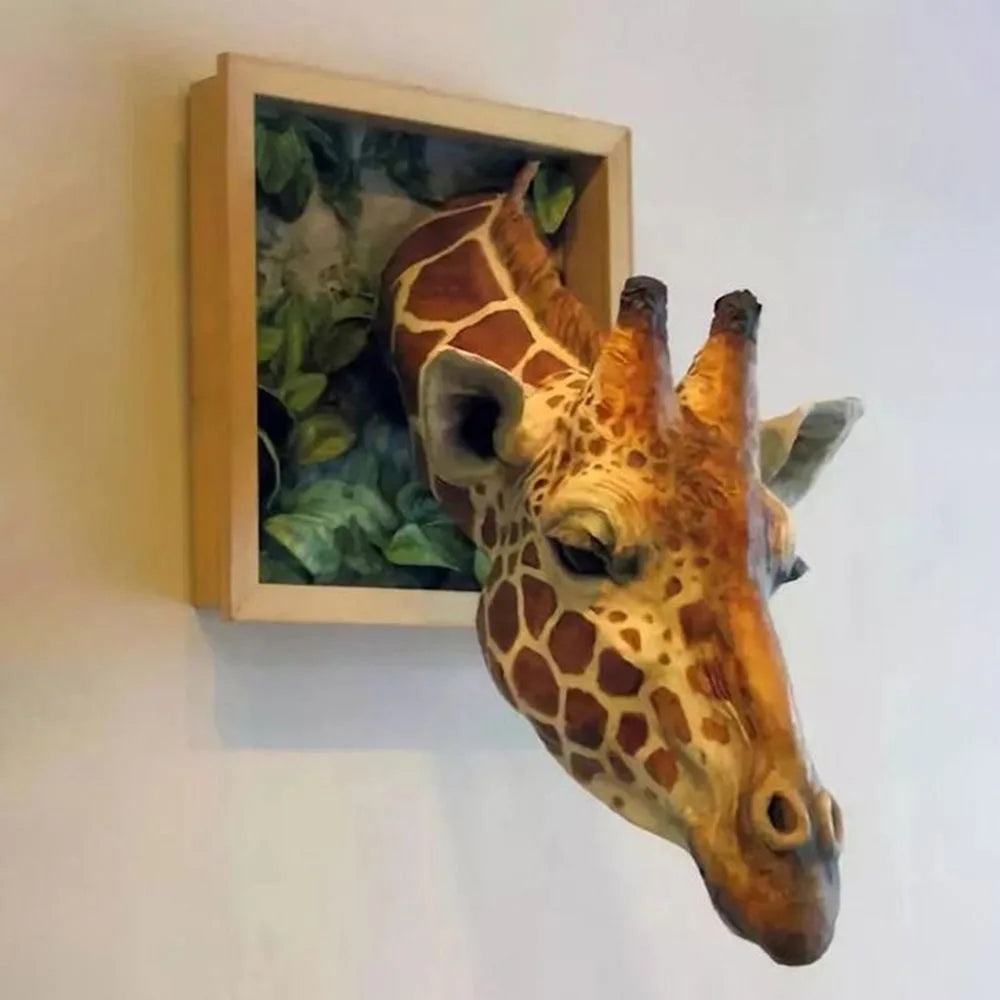 Kirahvin Pää 3D-Seinäkoriste 0