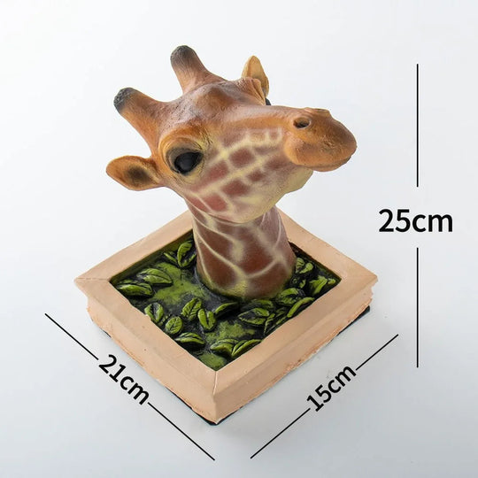 Kirahvin Pää 3D-Seinäkoriste 5