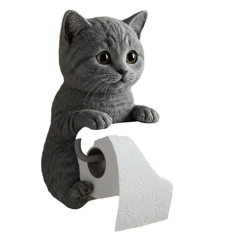 Kissanpään WC-rullapidike Seinälle Kiinnitettävä 0