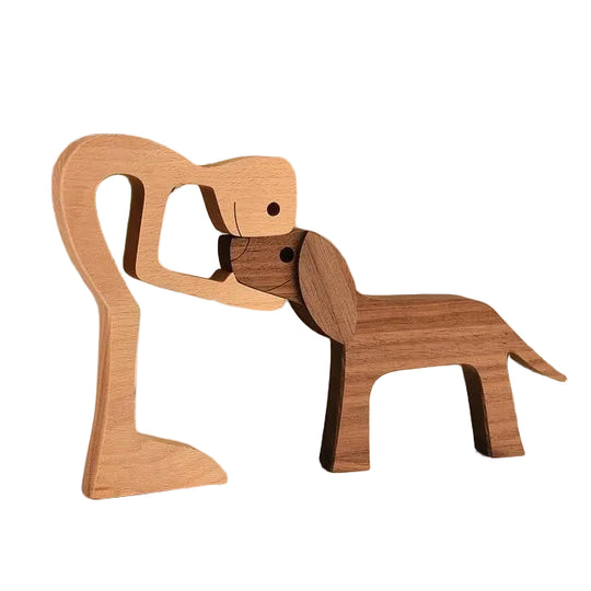 Koirahahmo Käsin Veistetty Taideteos Maalaismainen Decor 0