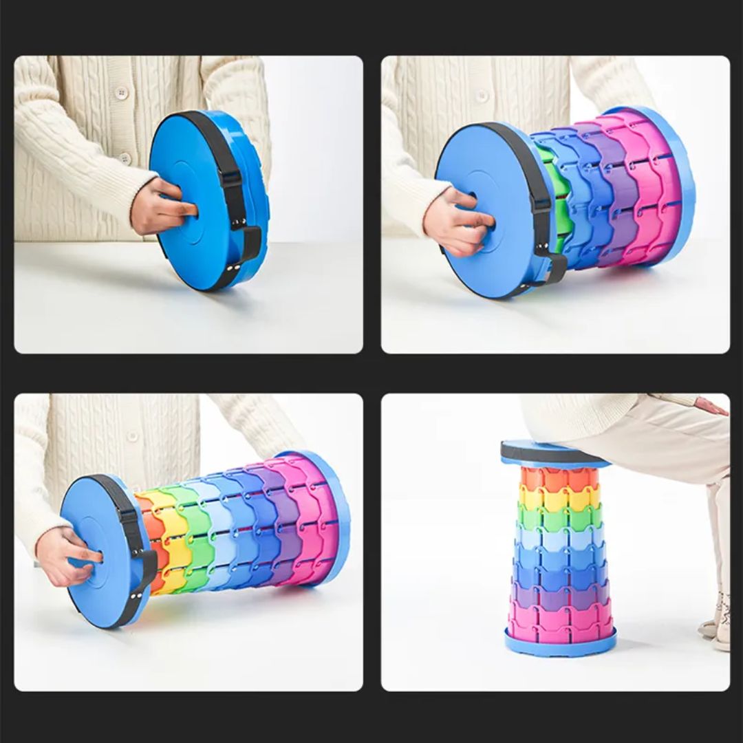 Kokoontaitettava Teleskooppijakkara Kevyt 5