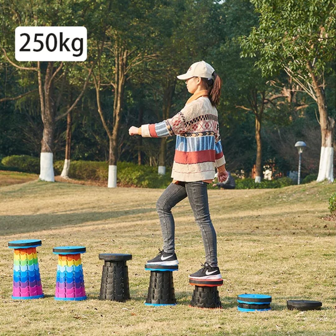 Kokoontaitettava Teleskooppijakkara Kevyt 7