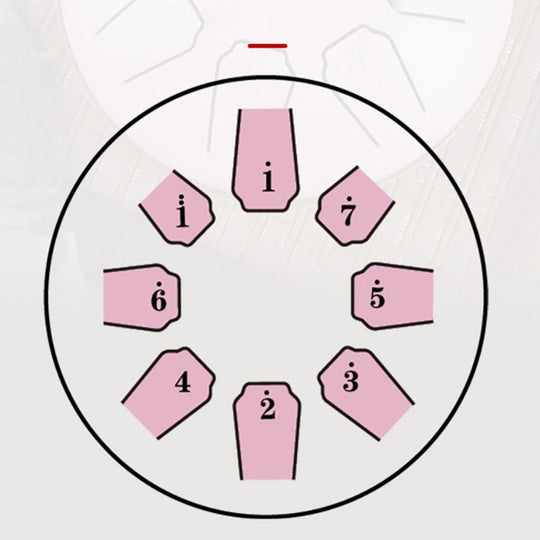 Kompakti 8-Ääninen Tongue Drum D-Duri 7