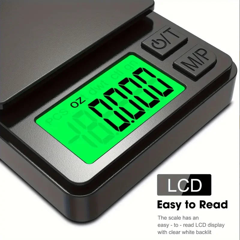 Kompakti Digitaalinen Vaaka Matkustamiseen Taustavalaistu LCD-näyttö 5