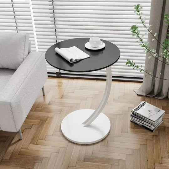 Kompakti Pyöreä Sivupöytä Moderniin Asumiseen 12