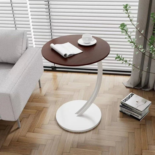 Kompakti Pyöreä Sivupöytä Moderniin Asumiseen 13