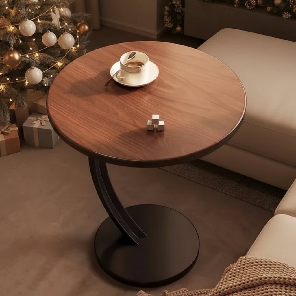 Kompakti Pyöreä Sivupöytä Moderniin Asumiseen 5