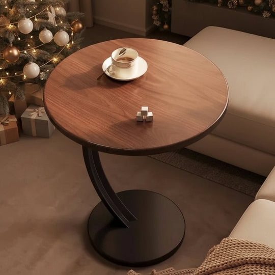 Kompakti Pyöreä Sivupöytä Moderniin Asumiseen 5