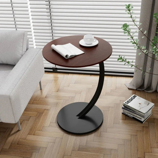 Kompakti Pyöreä Sivupöytä Moderniin Asumiseen 8