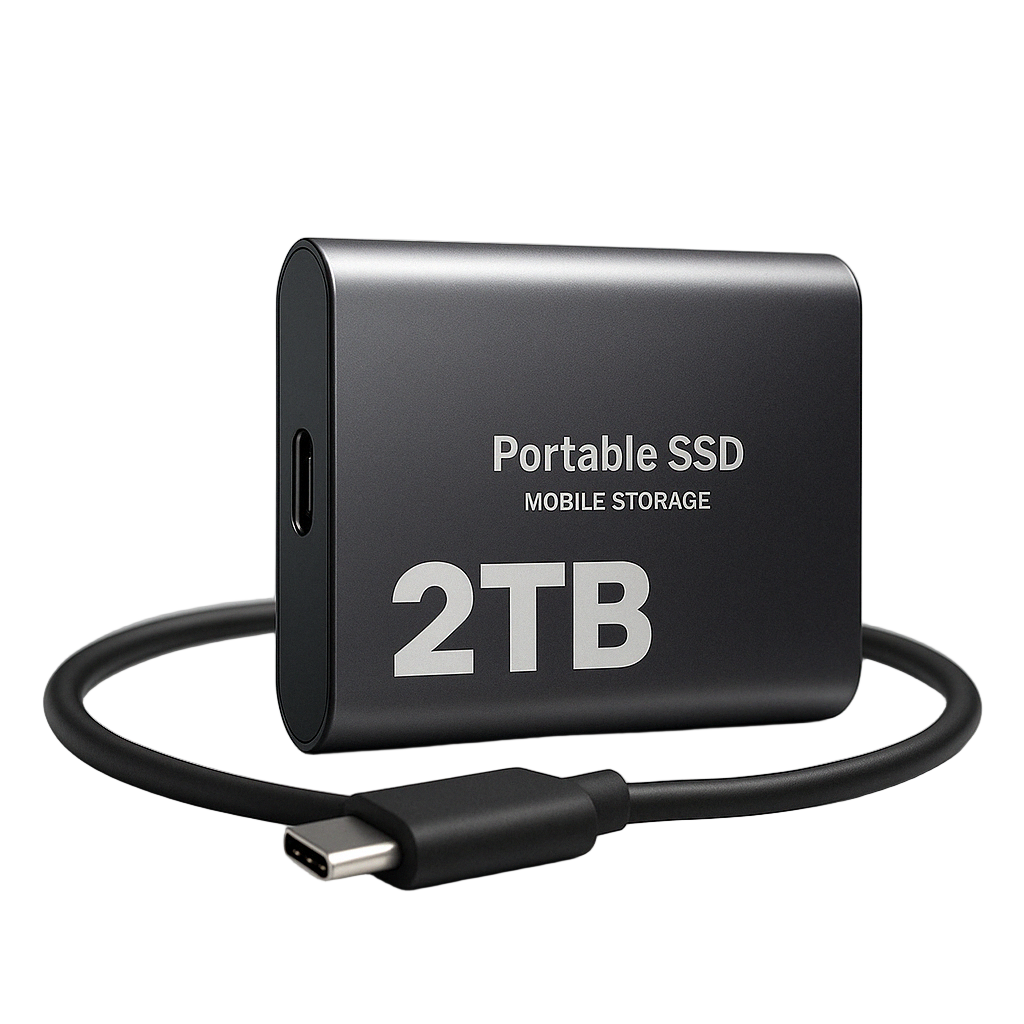 Kompakti SSD Kovalevy Korkean Nopeuden Tallennus USB-C 1050MB/s 0