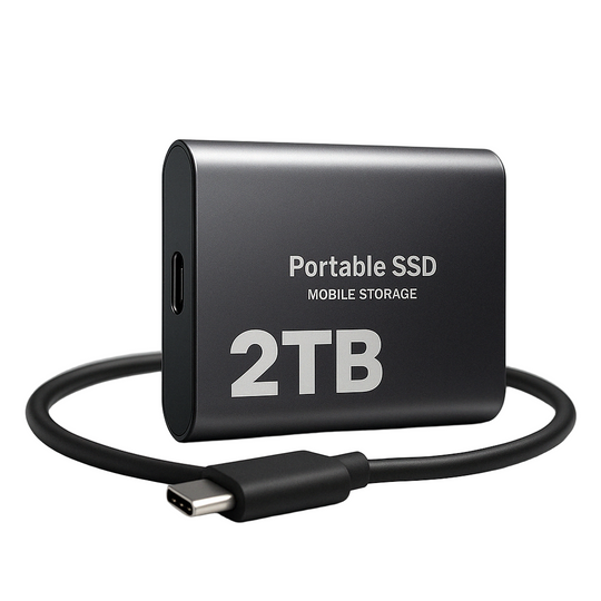 Kompakti SSD Kovalevy Korkean Nopeuden Tallennus USB-C 1050MB/s 0