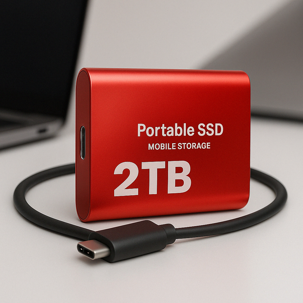 Kompakti SSD Kovalevy Korkean Nopeuden Tallennus USB-C 1050MB/s 2