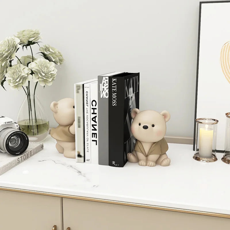 Koristeellinen Milo Bear Bookend Kermanvärinen 4