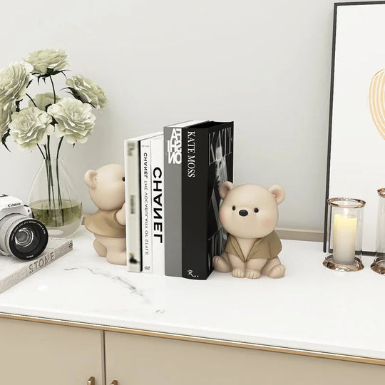 Koristeellinen Milo Bear Bookend Kermanvärinen 4