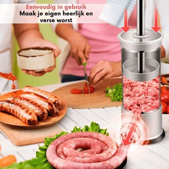 Kotikäyttöinen Makkarantekolaite Monikäyttöisellä Suuttimella 2
