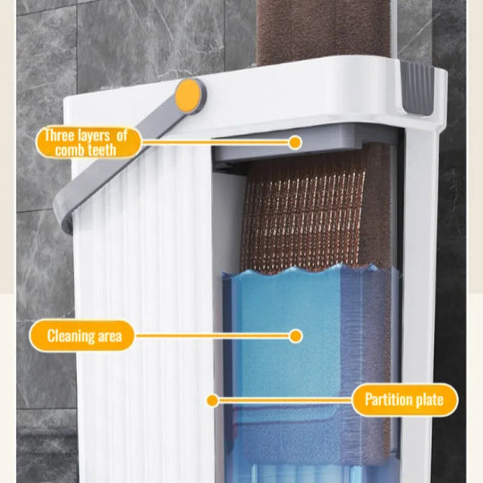 Kotitalouksien Itsekiertyvä Moppi Ultraohut Ergonominen Siivousväline 5