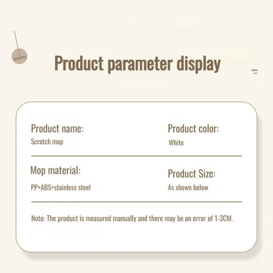 Kotitalouksien Itsekiertyvä Moppi Ultraohut Ergonominen Siivousväline 7