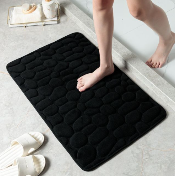 Kylpyhuoneen Matto Liukumaton 3D-Kivikuosi Pehmeä Pinta 40x60 cm ja 50x80 cm 2